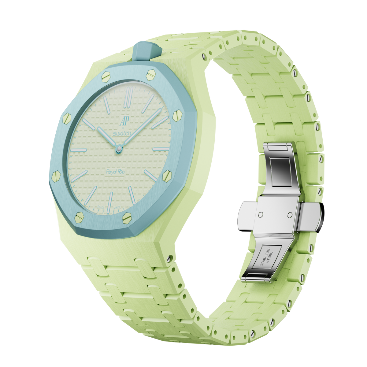 Ceramic strap and wrist adapter — Vert Citron