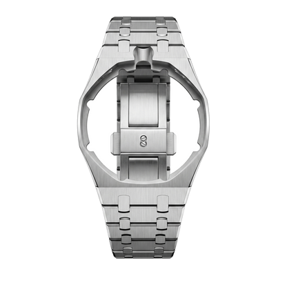 Silver full steel bracelet and wrist adapter for the Royal Pop pocket watch
