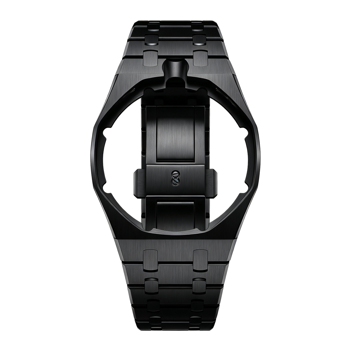 Graphite Black full steel bracelet and wrist adapter for the Royal Pop pocket watch