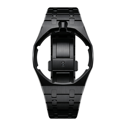 Graphite Black full steel bracelet and wrist adapter for the Royal Pop pocket watch