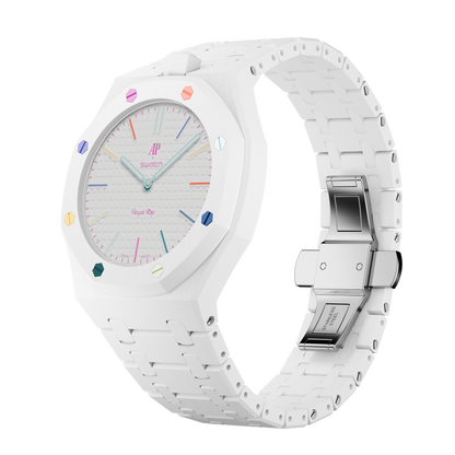 Ceramic strap and wrist adapter — Arctic White