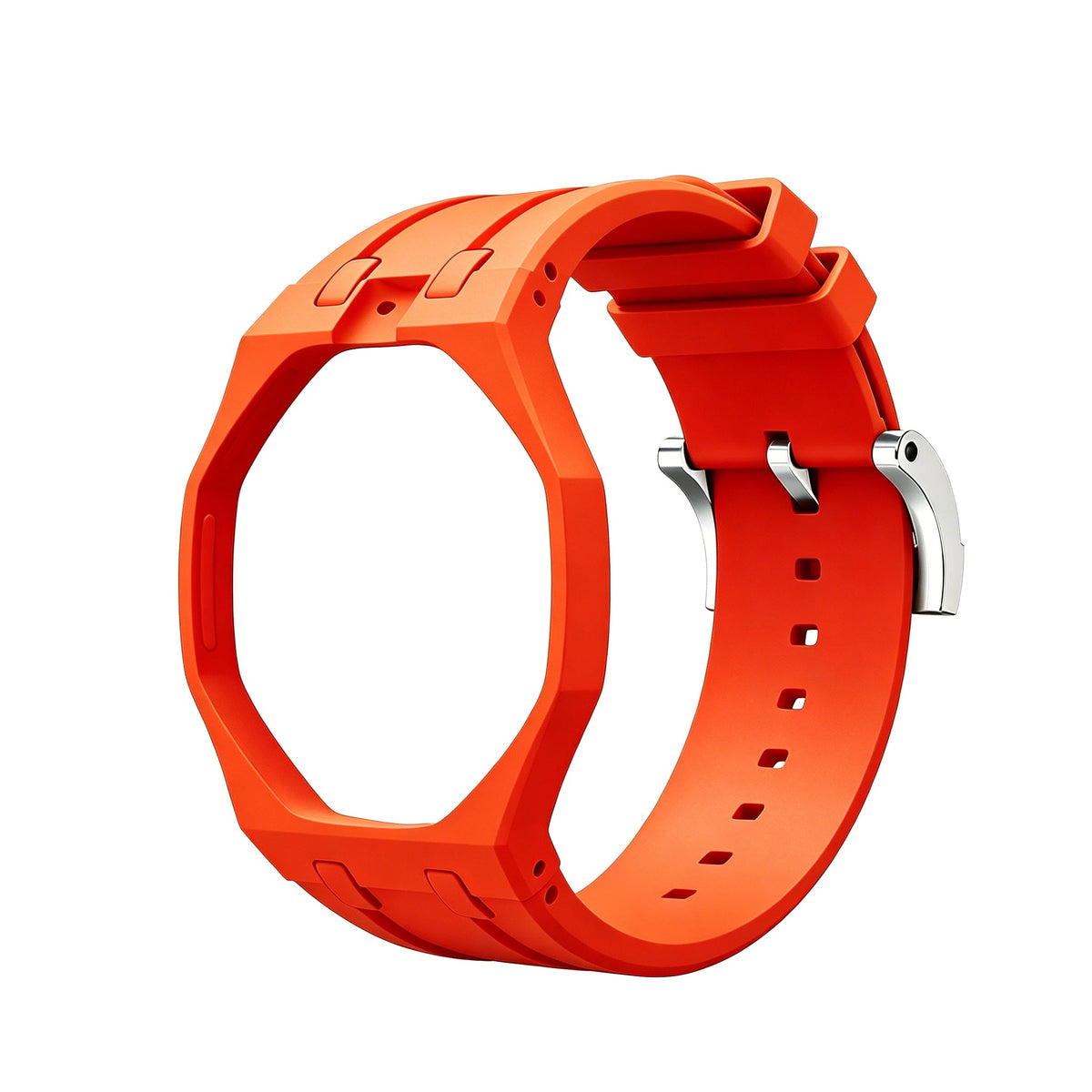 Solar Red sport rubber strap and wrist adapter for the Royal Pop pocket watch