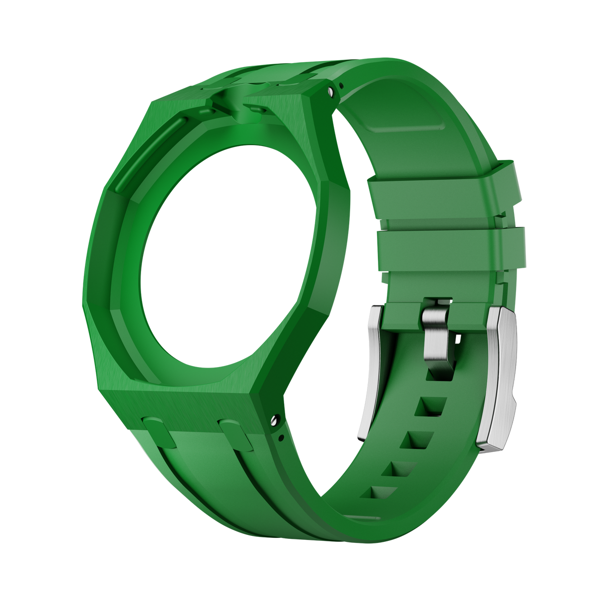 Verde green sport rubber strap and wrist adapter for the Royal Pop pocket watch