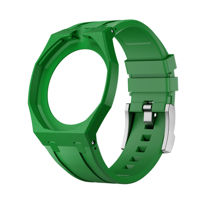 Verde green sport rubber strap and wrist adapter for the Royal Pop pocket watch