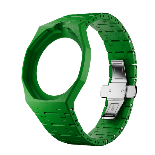 Verde green ceramic strap and wrist adapter for the Royal Pop pocket watch