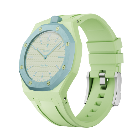 Sport rubber strap and wrist adapter — Vert Citron