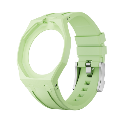 Vert Citron lime sport rubber strap and wrist adapter for the Royal Pop pocket watch