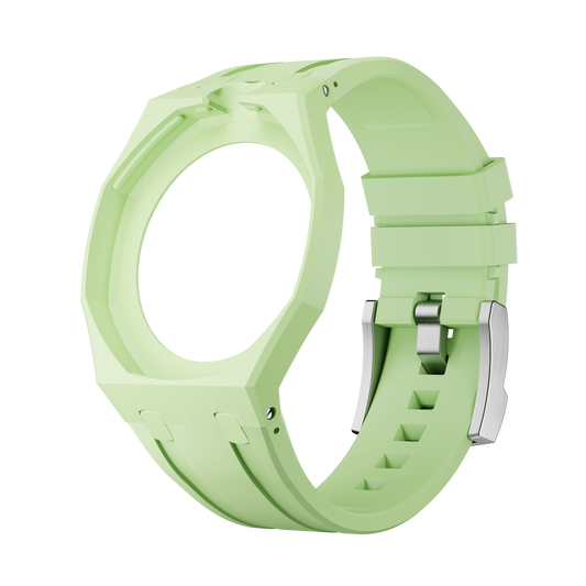 Vert Citron lime sport rubber strap and wrist adapter for the Royal Pop pocket watch