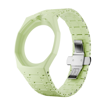 Vert Citron lime ceramic strap and wrist adapter for the Royal Pop pocket watch