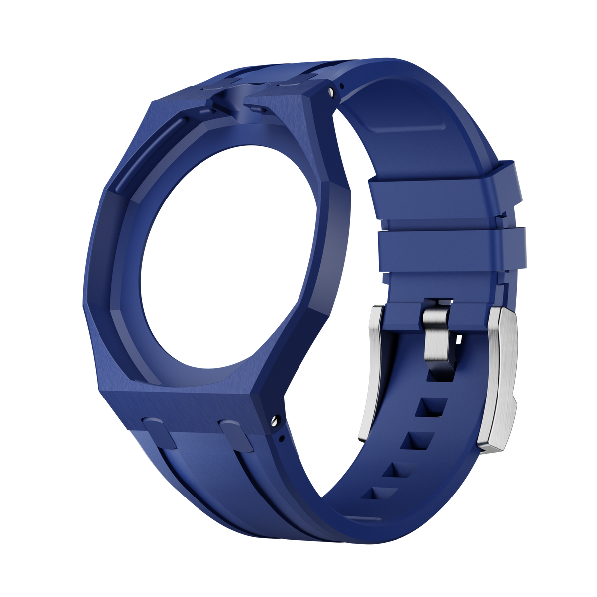 Midnight Navy sport rubber strap and wrist adapter for the Royal Pop pocket watch