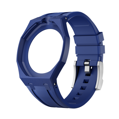 Midnight Navy sport rubber strap and wrist adapter for the Royal Pop pocket watch