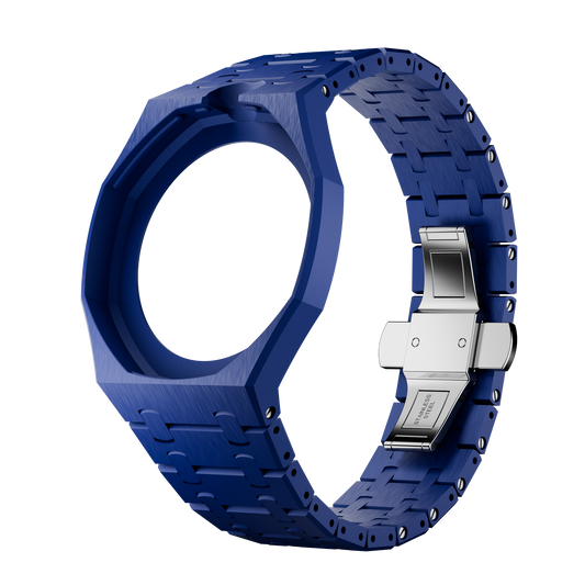 Midnight Navy ceramic strap and wrist adapter for the Royal Pop pocket watch