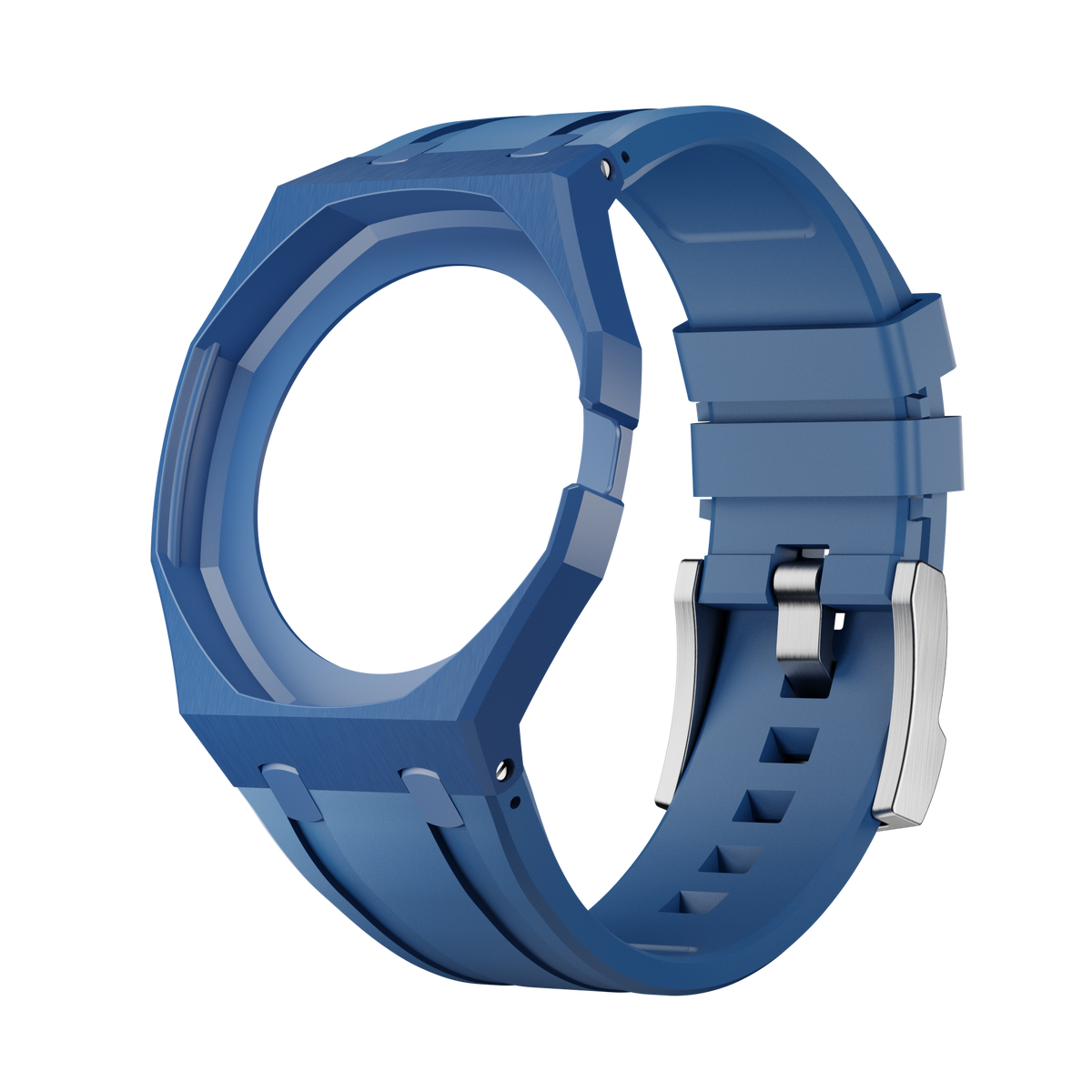 Lan Ba blue sport rubber strap and wrist adapter for the Royal Pop pocket watch
