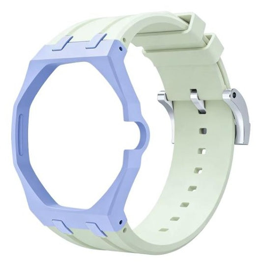 Ciel Citron two-tone sky blue and lime sport rubber strap and wrist adapter for the Royal Pop pocket watch