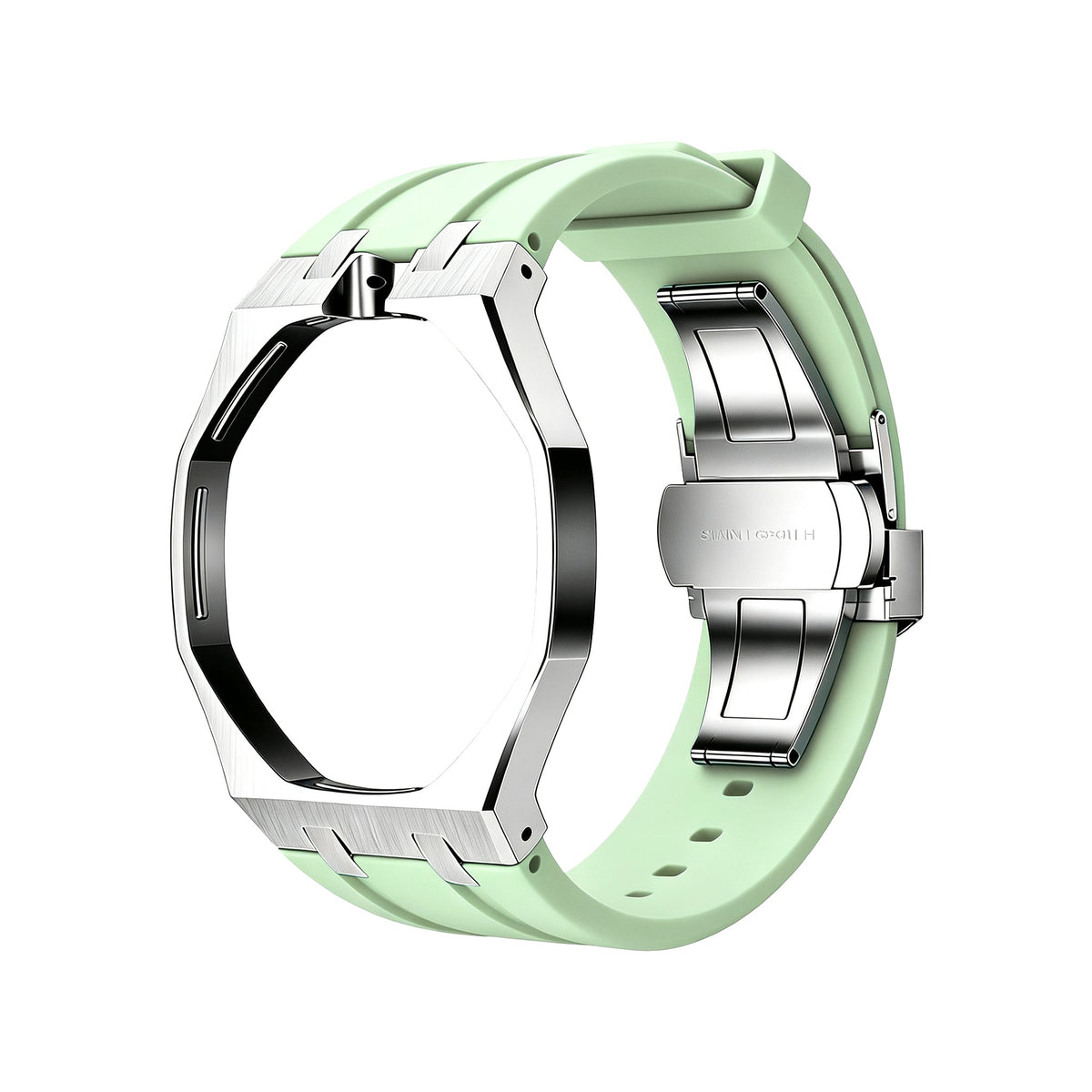 Silver Frame Mint Green steel Royal Pop wrist adapter