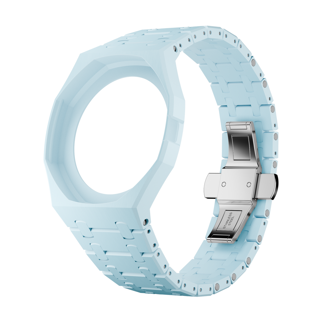 Baby Blue ceramic Royal Pop wrist adapter, second view — Royal Wristband