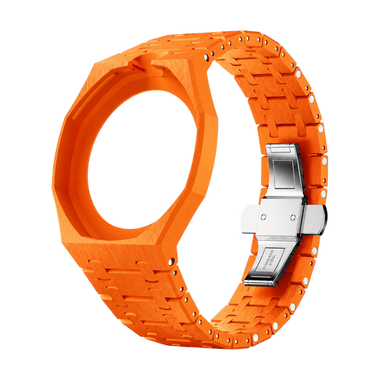 Orange ceramic strap and wrist adapter for the Royal Pop pocket watch — Royal Wristband
