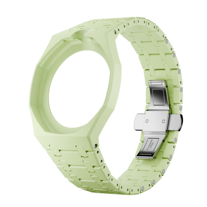 Vert Citron ceramic strap and wrist adapter for the Royal Pop pocket watch