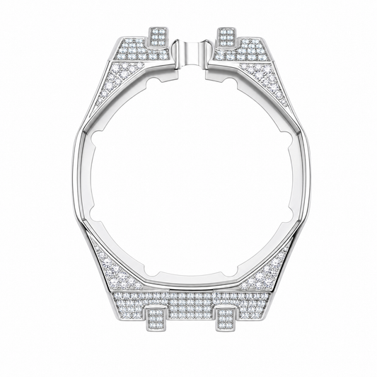 Iced Stone-Set Bezel Royal Pop wrist adapter — case detail
