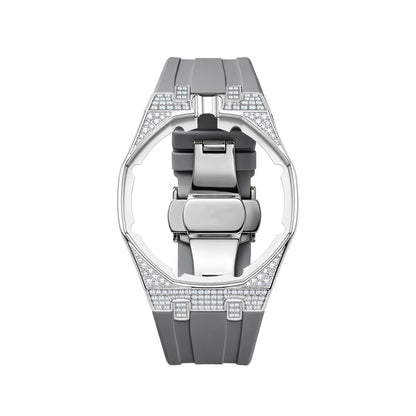 Iced Stone-Set Bezel Royal Pop wrist adapter — Grey