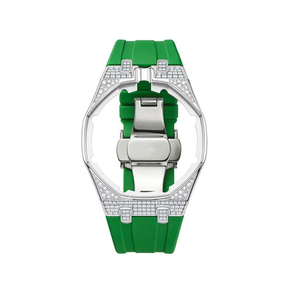 Iced Stone-Set Bezel Royal Pop wrist adapter — Green