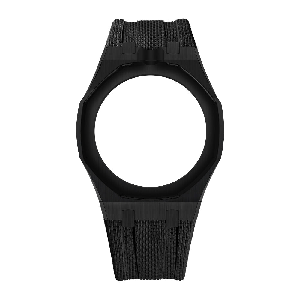 Black Open-Bezel Metal + FKM Royal Pop wrist adapter — view 1