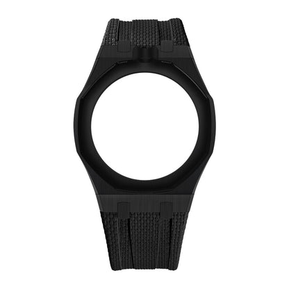 Black Open-Bezel Metal + FKM Royal Pop wrist adapter — view 1